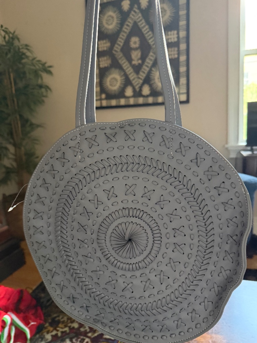 Light Blue Circle Anthropologie Bag